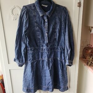 Anthropologie Indigo Denim Dress